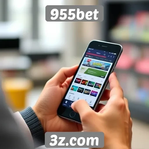 Acesso mobile ao site 955bet